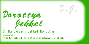 dorottya jekkel business card